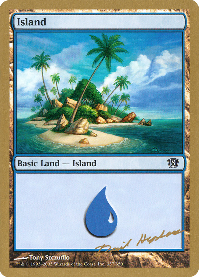 Island (dh337) (Dave Humpherys) [World Championship Decks 2003] | KingTCG.ca