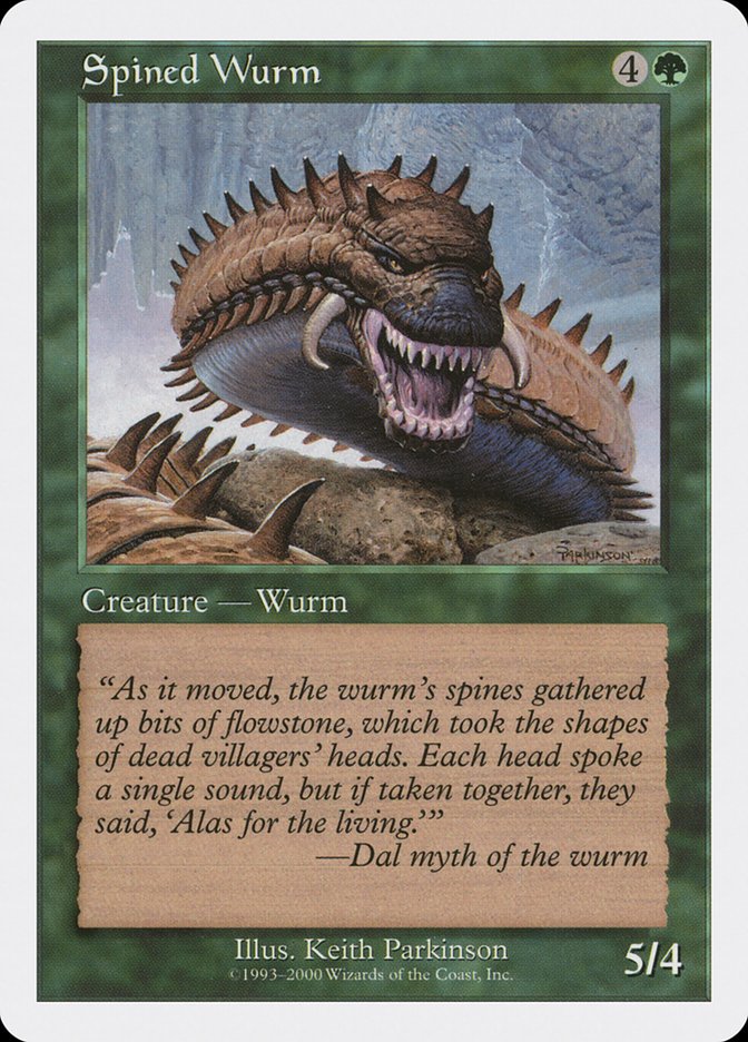 Spined Wurm [Magazine Inserts] | KingTCG.ca