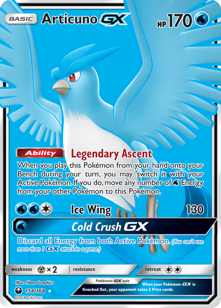 Articuno GX (154/168) [Sun & Moon: Celestial Storm] | KingTCG.ca